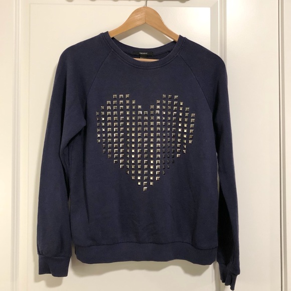 Forever 21 Metal Heart Sweatshirt size S - Picture 1 of 3